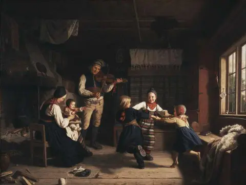 Zondagavond in een boerderij in Dalarna