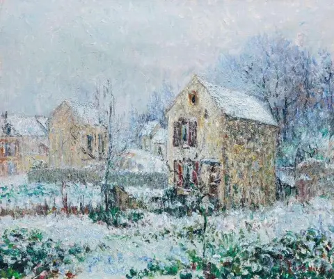 蓬图瓦兹周围的雪 1905