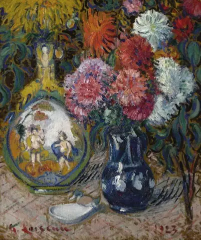 花瓶和各种物品 1923