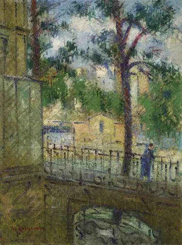 从窗户看到的 Quai D Anjou 1926