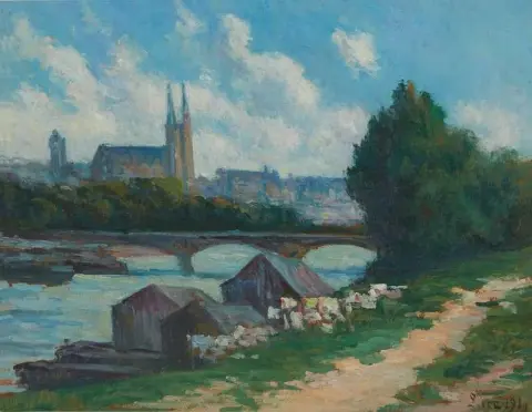 Angers The Banks Of The Loiren 1910