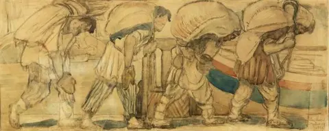 伏尔加驳船运输船 1922