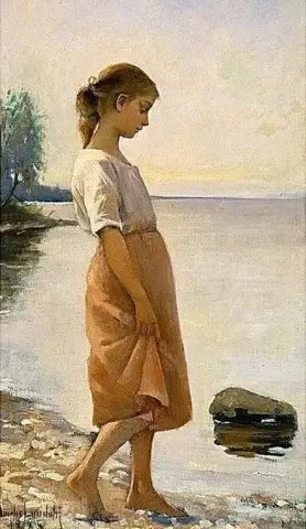 Vóór het baden 1885