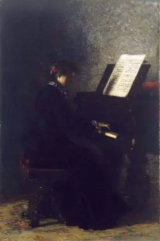 Η Ελισάβετ στο πιάνο 1875