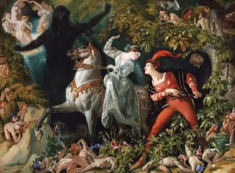 En scen från Undine 1843