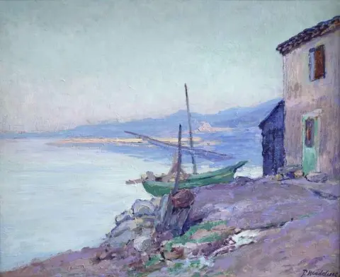 해안에 정박된 보트(1900년경)