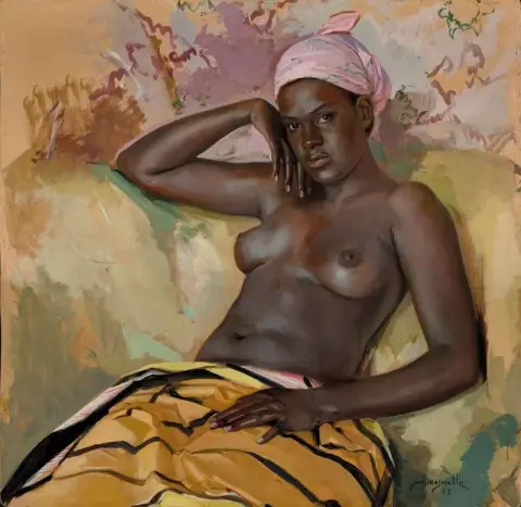 A Cha Au Pagne Jaune 1952
