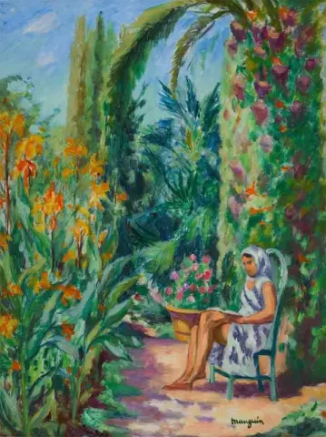 אודט בגן של ל'אוסטלט 1933