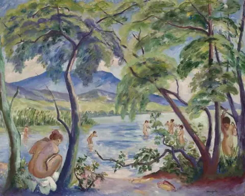 נוף עם מתרחצים קולומביאר 1917