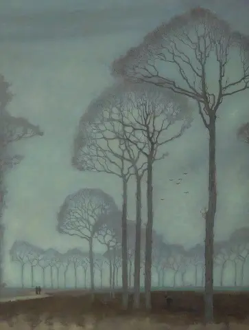 Fila di alberi