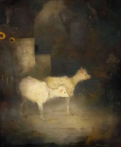 Due Geitjes In Bos 1910