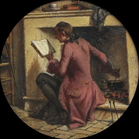 로마에서 음식을 준비하는 홀베르그, 1860년경
