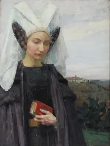 Signora in costume medievale 1913 circa