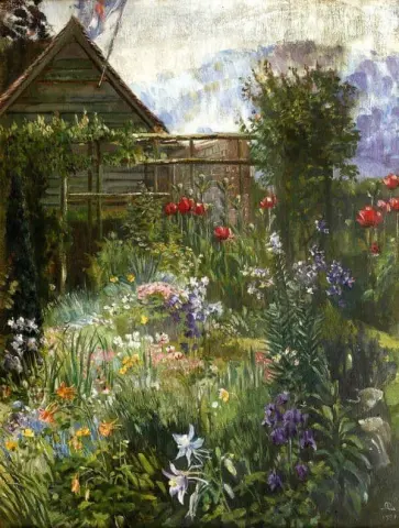 Сад весной 1909 года.