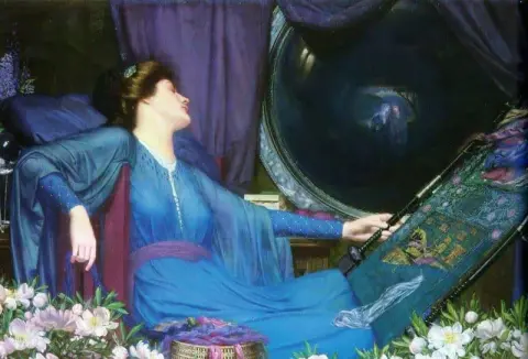 Sono mezzo malato delle ombre, disse la signora di Shalott, 1913