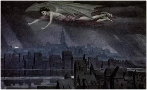 Lucifero vola sopra la città 1910