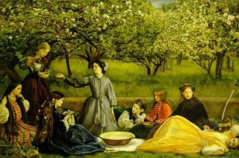 Цветение яблони, золотая весна 1856-1859 гг.