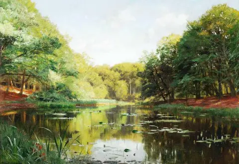 夏日湖水 1889