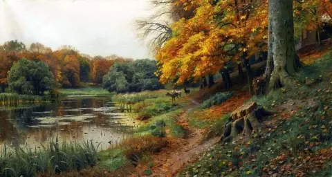 鹿秋景 1918