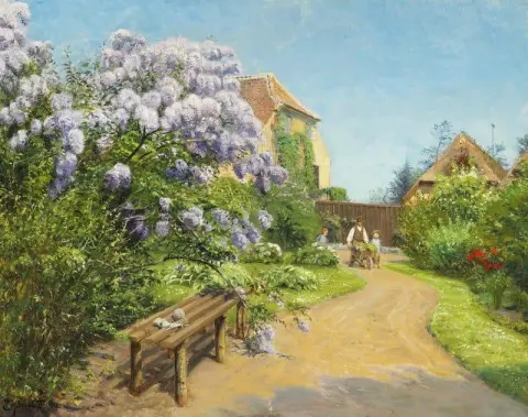 丁香花盛开的春天。大概来自 Skagen 1912