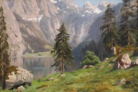 1914 年 Obersee Bei Konigsee 的夏日