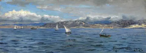 塔里法。 Segelschiffe 北直布罗陀 1892