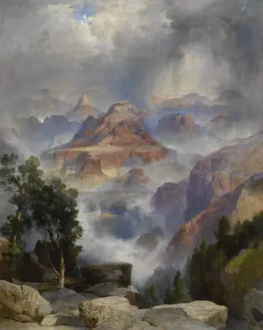 Un día lluvioso Gran Cañón 1919