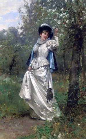 Beneath The Cherry Blossom 1881