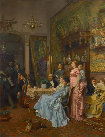 Amateur Concert In An Artist's Workshop 1873