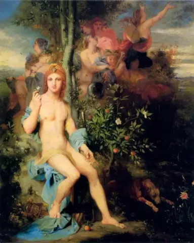 Apollo and the nine muses