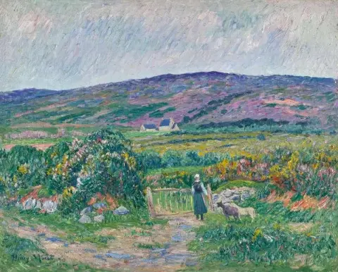 Vóór de storm in Bretagne 1904