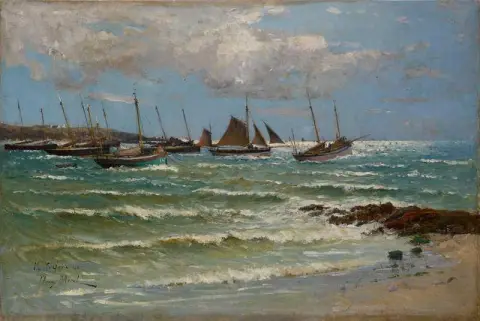 Visreis naar Le De Groix 1887