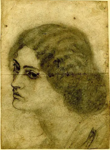 Портрет Джейн Моррис 1857 г.