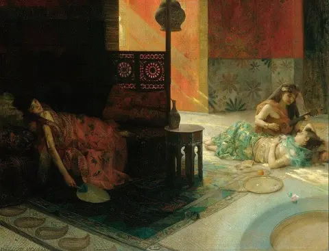Сцена в гареме 1884-1900 гг.