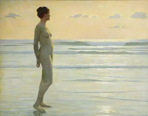 Madchen Am Strand 1920