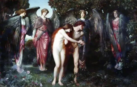 La expulsión de Adán y Eva 1897