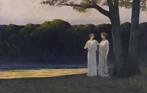 Музы у кромки воды вечером 1907 г.