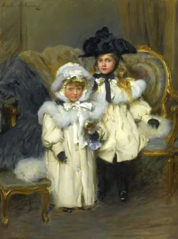 Dorothy And Irene Falkner Ca. 1900