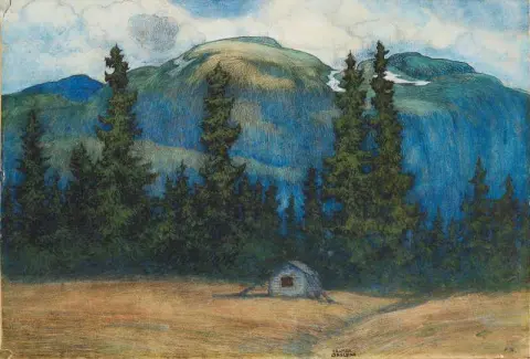 来自瑞典北部 Harjedalen 的 Lofsdalen 场景