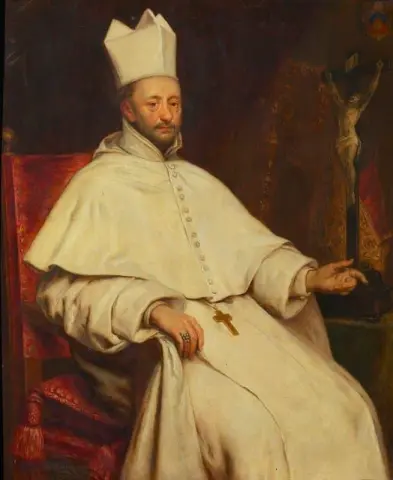 Portret Van Norbertus Van Cauwerven Abt Van Sint-michielsabdij Antuérpia