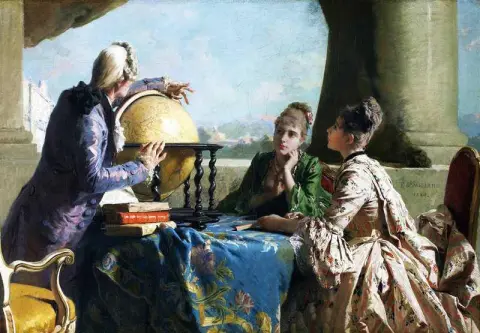 Geografilektionen 1880