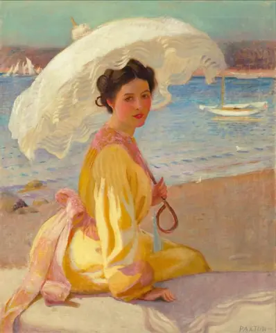 Meisje met de zee voorbij 190x