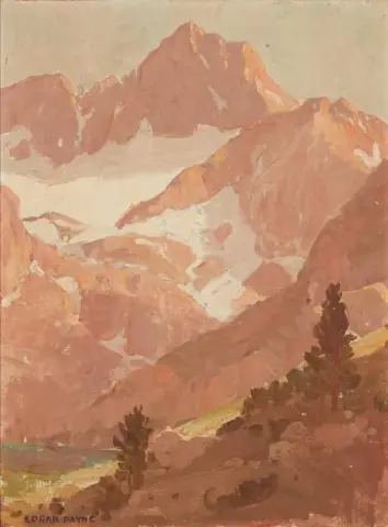 山脉的冰川和山脉