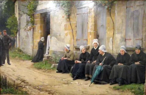 Un funerale di villaggio in Bretagna 1891
