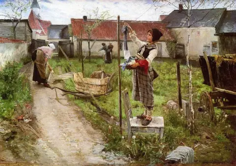 Biancheria stesa 1882