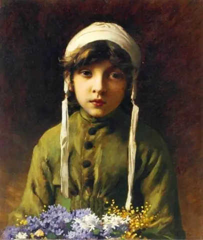 La piccola ragazza dei fiori
