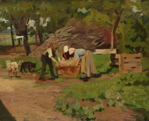 Boeren aan het werk
