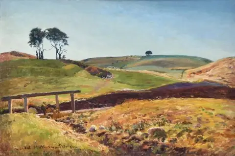 利泽达尔·斯卡姆斯特鲁普 (Lisedal Skamstrup) 周围的山丘 1892