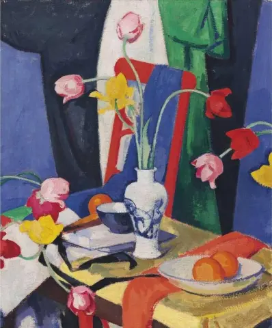 郁金香静物，约 1919 年