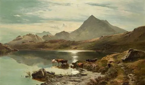 Llyn Y Cwn Flynnon 北威尔士 1871